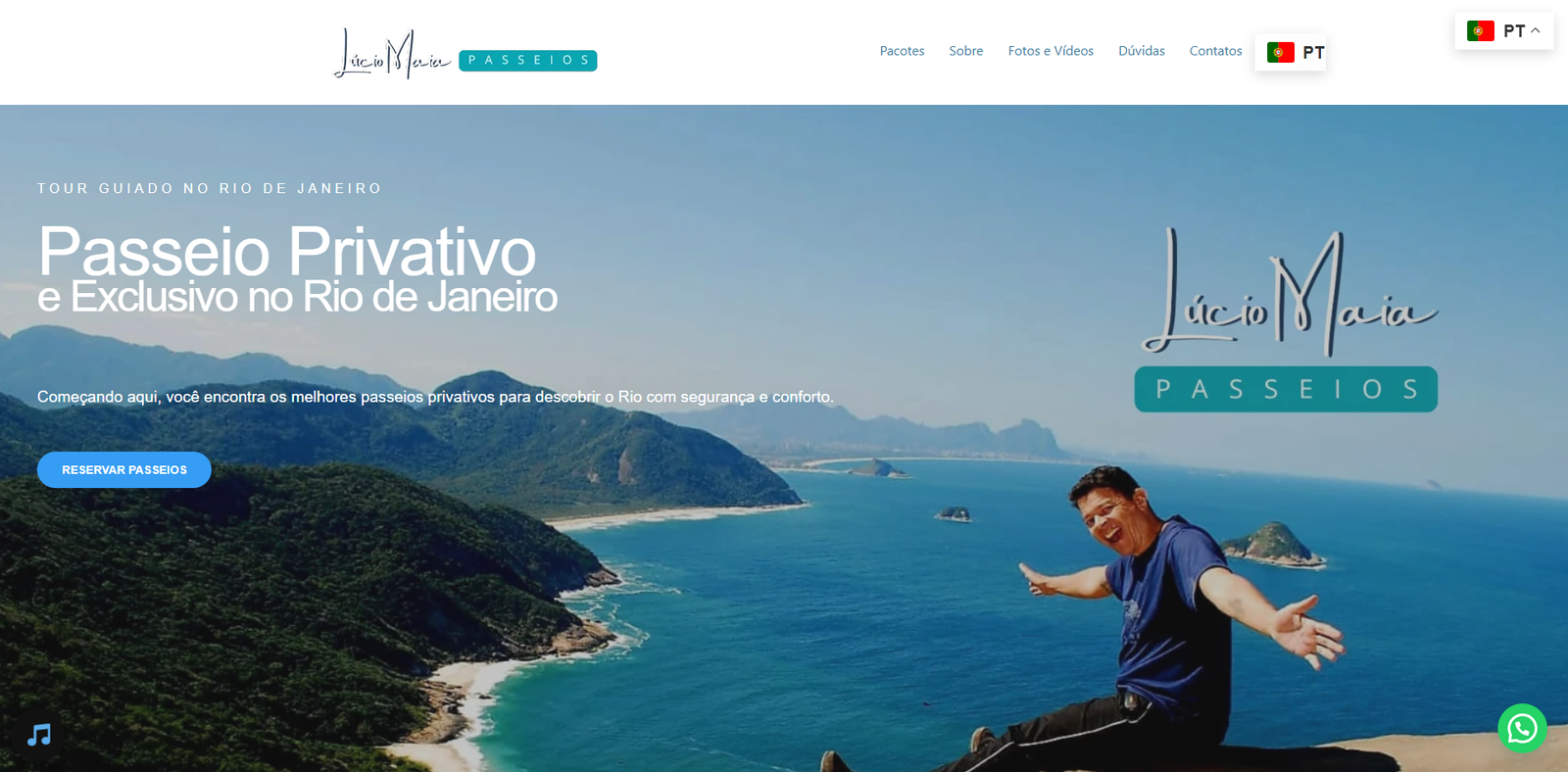 Prévia do site Site Turismo